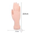 thumbnail image 3 of Nail Trainning Bendable Table Mount Manicure Practice Hand Soft Flexible Mannequin Hand Nail Art Trainer Manicure Practice Tool, 3 of 8