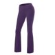 thumbnail image 3 of Pantalones de yoga deportivos informales con pierna ancha y ajuste holgado para mujer, color morado / L, 3 of 4