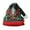 Red, variant on Generic Christmas Hat For Adult Holiday Parties And Events Christmas Tree Santa Printing Santa's Hat Men And Women Ribbed Knit Hat Christmas Hat Decoration