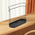 thumbnail image 2 of YVE Entryway Key Holder, Jewelry Storage Tray with Hook, Tabletop Organizer Stand, Jewelry Hanging Stand Jewelry Organizer Rack for Desktop Kitchen, Black-0625, 2 of 5