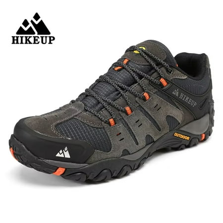 

WNGNNG Durable Arrival Men‘s Leather Hiking Shoes for Outdoor Sports - Wear-resistant Lace-up Men‘s Climbing Trekking and Hunting Sneakers