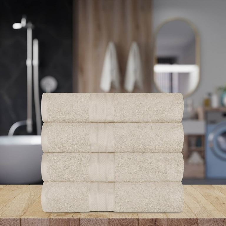 New Long-Staple Cotton 4PCS Towel Set Star Hotel Luxury Satin