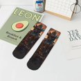 thumbnail image 5 of Salouo Steampunk Cowboy Cat Pattern Unisex Middle Tube Socks,Middle-Finger Knee High Socks Over The Calf Tube Stocking Crew Stockings for Women and Men Tube Socks, 5 of 8