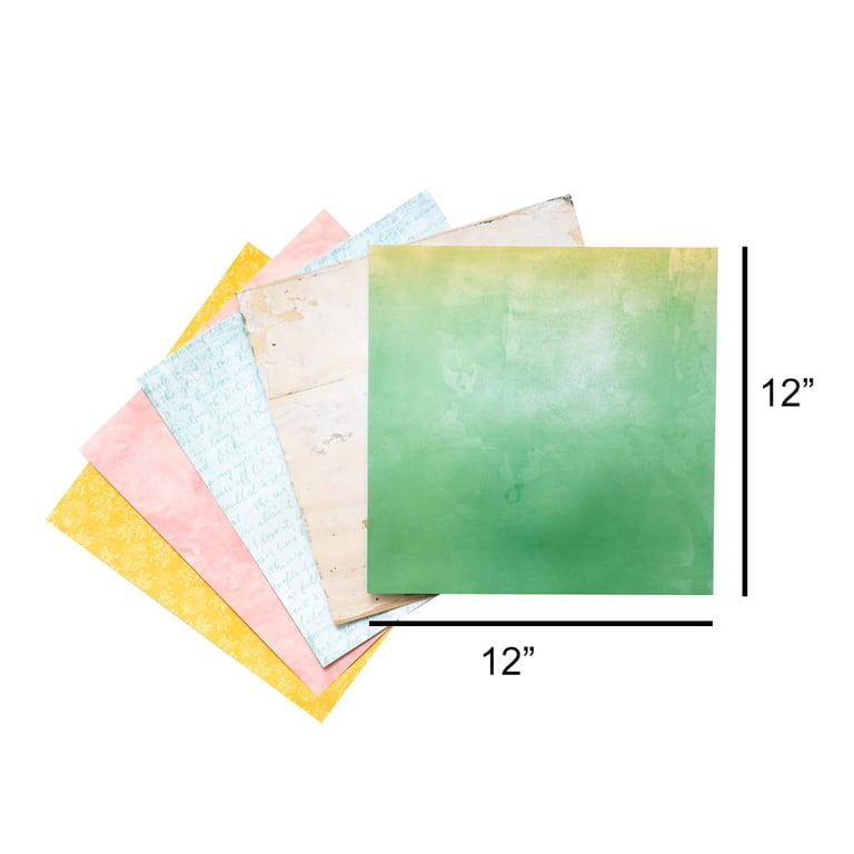 Double Sided Cardstock 24-Sheet Vintage Origami Paper Pack - 6x6 Inch ...