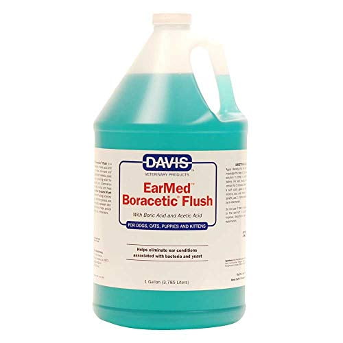 MPP Boracetic Earmed Dog Ear Flush Solution Bacteria Pet Pain Reliever 12oz or 1gal 1 gal Walmart