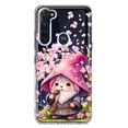 thumbnail image 1 of MUNDAZE Motorola Moto G Stylus Cute Pink Cherry Blossom Gnome Spring Floral Flowers Double Layer Phone Case Cover, 1 of 5