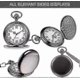 thumbnail image 3 of Men's Pocket Watch with Chain, Classic Vintage Quartz Pendant Fob Pocket Watches, 3 of 3