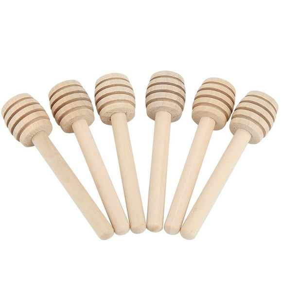 Wood Honey Dipper,30Pcs Household Wooden Jam Honey Dipper Wood Stirring Rod Built for the Future