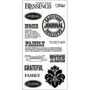 Fiskars Teresa Colling 4"X8" Sheet Cling Stamps-Be Thankful