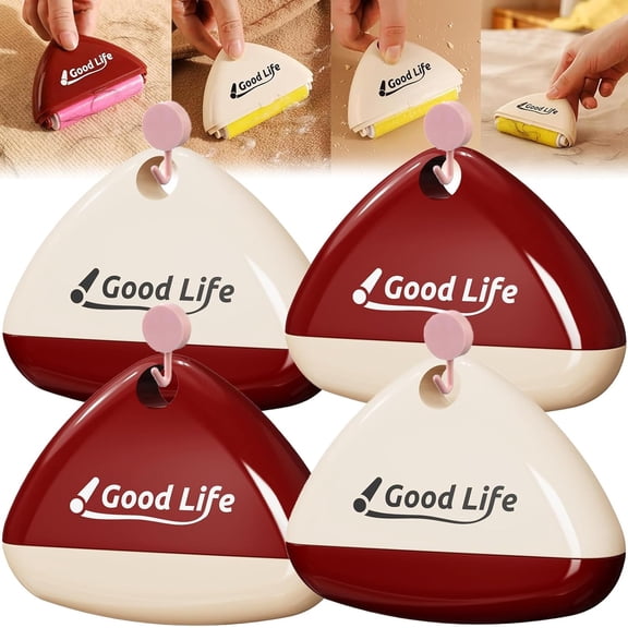 Good Life Lint Roller, Portable Washable Lint Roller, Washable Reusable Lints Rollers for Pet Hair Extra Sticky, Lints Remover for Clothes, Travel, Fur, Hair, Dust, Thread, Grime & Pet Hair