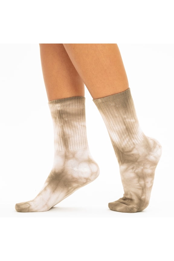 Women and Men's Tie-dye Graffiti Cotton Winter Casual Sock Set, Soft Crew Dress Sock (1Pair)