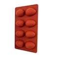 thumbnail image 3 of Anewi Silicone Egg Molds for Baking, 8-Cavity Nonstick Easter Egg Shape Baking Molds for Chocolate, Candy, Jello, Cake Decoration and Pastry, 1 Count, 3 of 8