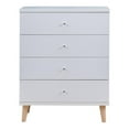 thumbnail image 2 of Furniture of America Pives Mid-Century Modern Wood 4-Drawer Chest in White, 2 of 7