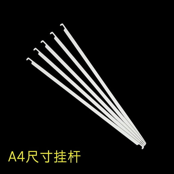 KONTONTY 50pcs Hanging File Rail Heavy Duty Metal File Folder Divider Bars File Folder Frame Document Hanging Organizer Sticks Replacement for Office 32.5cm