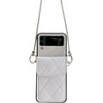 thumbnail image 5 of for Samsung Galaxy Z Flip 4 2022 Wallet Case,Cute Luxury Leather White Card Package Phone Cases with Metal Chain Lanyard Flip Shockproof Protector for Galaxy Z Flip 4 5G Women Girls, 5 of 14