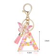 thumbnail image 6 of Tnobhg Epoxy Resin English Alphabet Keychain Heart-Shaped Sequins Butterflies Tassel Alphabet Keyring Initial Lettering Key Chain Mug Accessory, 6 of 8