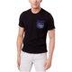 thumbnail image 1 of Camiseta Básica I-N-C con Bolsillo de Mezclilla Hombre Negro Mediana, 1 of 2