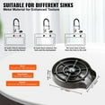 thumbnail image 4 of VEVOR Glass Rinser 10-Jet 360° Rotating for Sink in Stainless Steel & ABS with Multiple Bases for Baby Bottle to Wine Glass Deep Grey, 4 of 5