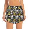 thumbnail image 2 of Xecao Sugar Skulls for Double-layer Running Short for Women, Perfect for Gym, Tennis, and More, Featuring a Convenient Pocket-X-Large, 2 of 7