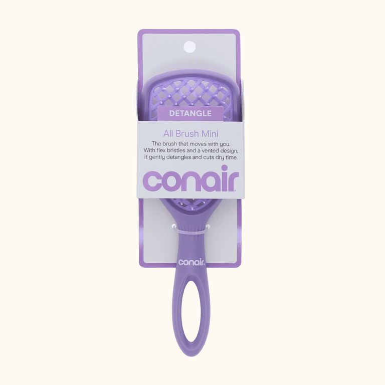 All Brush Mini Vented Paddle Hair Brush, Purple photo 8
