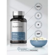 Glutathione | 500mg | 60 Capsules | Non-GMO and Gluten Free Supplement | by Horbaach