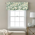 thumbnail image 3 of White Daisy Valance Curtain for Windows Watercolor Flower Green Leaf Spring Floral Farm Rod Pocket Curtain Valances Short Window Treatments Panels for Kitchen Bathroom Laundry Basement 42 x 12 Inch, 3 of 9