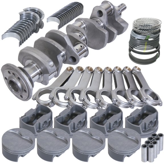 Eagle SBC 350 Competition Rotating Assembly 3.750in Stroke 6.000in Rods Forged Pistons .030 Overbore