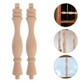 thumbnail image 6 of FUTUREORYY Khaki Wood Spindles 5.24X0.71X0.71in for Furniture Replacement Craft Enthusiasts 2Pcs, 6 of 8