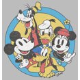 thumbnail image 2 of Girl's Mickey & Friends Retro Buddies Graphic Tee Athletic Heather X Small, 2 of 5