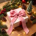 thumbnail image 6 of Talqzovs Velvet Ribbon Bows Christmas Tree Decorations , 10.24x5.12in Christmas Bows for Wreaths for Tree Front Door Wreath Garland Holiday Decor, 6 of 6