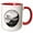Red/White, variant on 3drose, Minnesota Collectors Quarter, 11oz Two-tone Black Mug