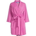 thumbnail image 2 of Joyspun Women's Shawl Collar Knit Robe, Size S to 3X, 2 of 2