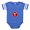 Royal Blue, variant on CafePress - Silly Tomato - Cute Infant Baby Football Bodysuit