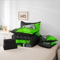 thumbnail image 6 of Manfei Gamepad Game Lovers 7-Piece Bedding Comforter Set,Circle Circular Pattern King Bedding Sets,Green Blue Bed Sheets For Kids,Luxury Bedroom Decor Reversible, 6 of 8