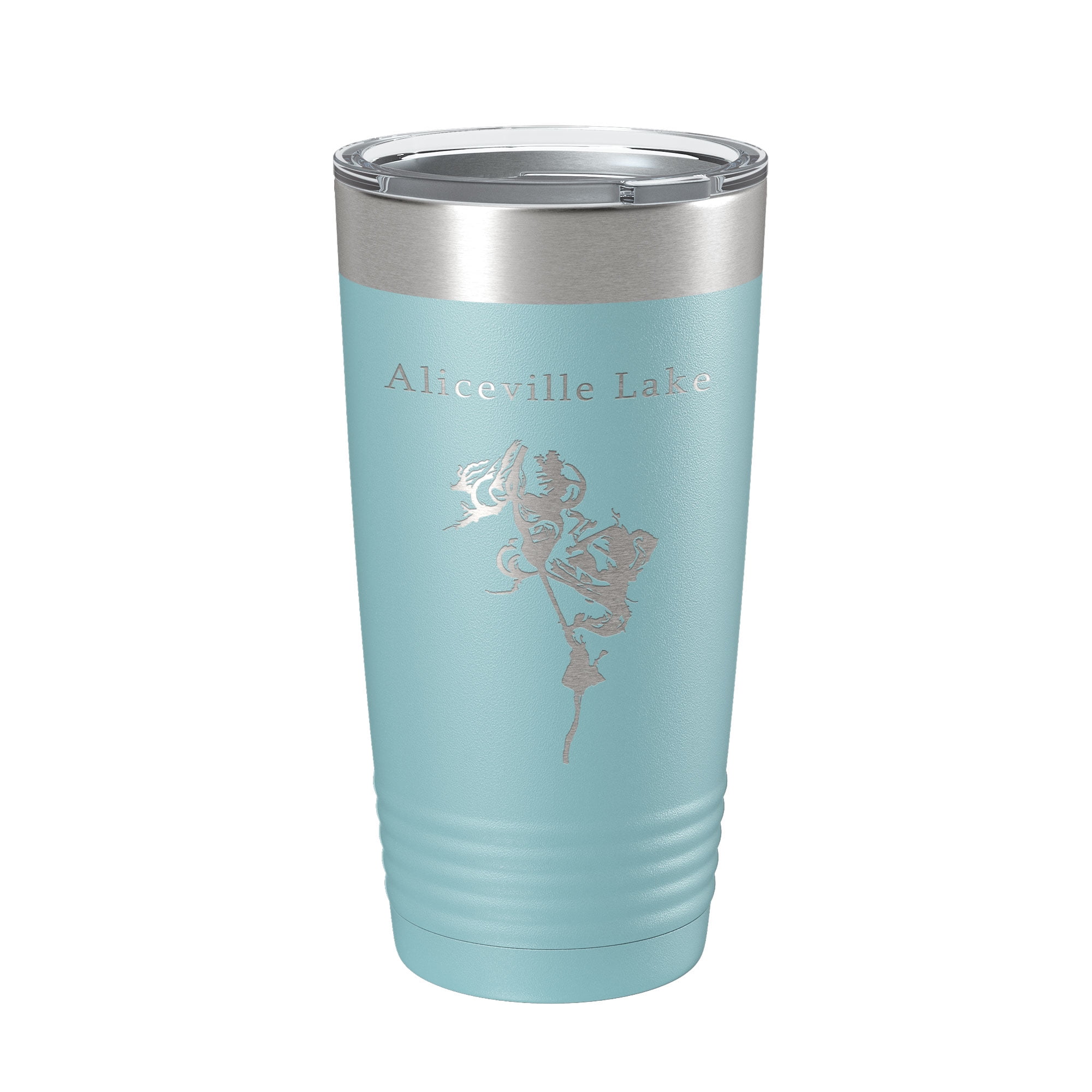 Aliceville Lake Map Tumbler Travel Mug Insulated Laser Engraved Coffee