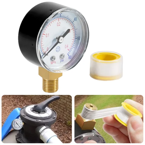 ECX270861 Boxed Pressure Gauge Replacement for Select Hayward Sand & D.E. Filter