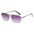 thumbnail image 1 of Gafas de sol anti-ultravioleta personalizadas ovaladas cuadradas de tendencia de moda, hechas de PC y metal, 1 of 5