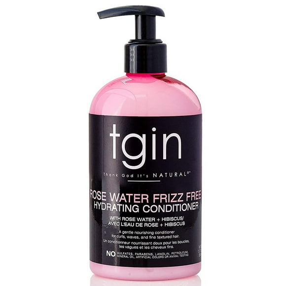 Tgin Après-shampooing Hydratant Sans Frisottis à l'Eau de Rose 13 oz