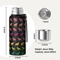 thumbnail image 7 of 20 Oz Rainbow Puppy Coffee Tumbler Double Wall Insulated Stainless Steel Water Bottle | Metal Reusable Thermoses Flask with Cup Cap | Leak & Sweat Proof with Anti-Dust Lid, 7 of 7