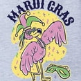 thumbnail image 2 of CafePress - Mardi Gras Flamingo - Cute Infant Baby Football Bodysuit, 2 of 3