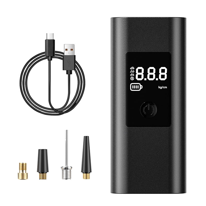 Unbranded Cordless Tire Inflator Portable Air Compressor, 150PSI, 3000mAh Long Range Battery, Air Pump for Car Tires, Bike, Motorcycle, Electric Pump with Digital Pressure Gauge