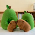 thumbnail image 4 of Avocado Capybara Capibara Creative Throw Pillow Plush Doll Doll Girlfriend Birthday Gift Doll, 4 of 4