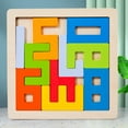 thumbnail image 4 of Colorful 3D Three Digital Wooden Number Puzzle Board Game Geometric Number Cube Toys Stereoscopic Color Number Recognition Game, 4 of 9