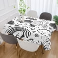 thumbnail image 2 of Yayeee Tablecloths for Rectangular Tables 54 x 54 inch Party Table Cover, Clouds and Suns, 2 of 6
