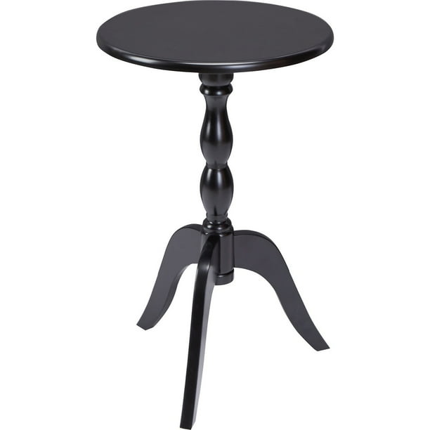 Better Homes Gardens Julia Round Pedestal Accent Table Black Finish Com Better Homes Gardens Julia Round, Small Round Pedestal Side Table