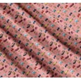 thumbnail image 3 of Soimoi Cotton Voile Fabric Cartoon Girl & Car Transport Decor Fabric Printed Yard 42 Inch Wide, 3 of 7