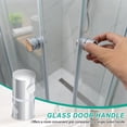 thumbnail image 4 of Glass Shower Door Handle, Aluminum Alloy Back-to-Back Shower Door Knob Silver, 4 of 7