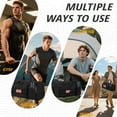 thumbnail image 7 of 2-in-1 Gym Bag for Men, 60L Large Capacity, Duffle Bag Convertible Travel Bag with Shoes Compartment, Multi-functional Weekender Bags for Daily Travel Workout Business Luggage Box-Black, 7 of 7