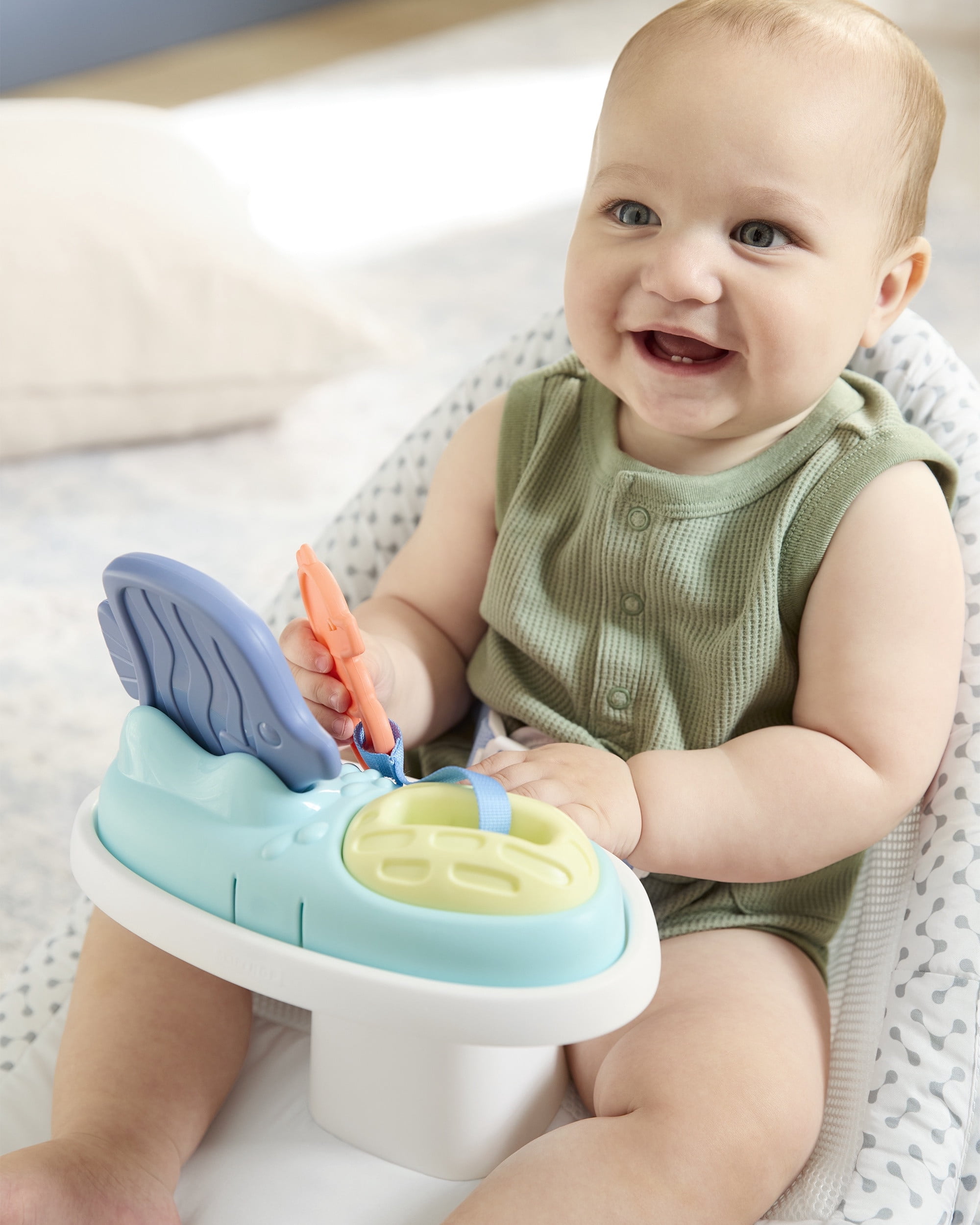 Skip Hop Seascape Upright 2-in-1 Ergonomic Floor Seat