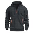 thumbnail image 2 of WELOIJEVBE Men's Fashion Hoodies&Sweatshirts Winter Warm Men's Long Sleeved Hoodie Men's Casual Unique Outdoor Design Solid Color Long Sleeved Hoodie Large Size, 2 of 4